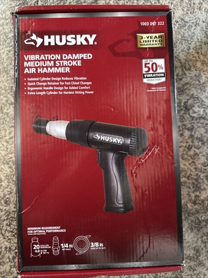 #ad Husky Vibration Dampened Medium Stroke Air Hammer Model H4620 New Opened Box $65.00