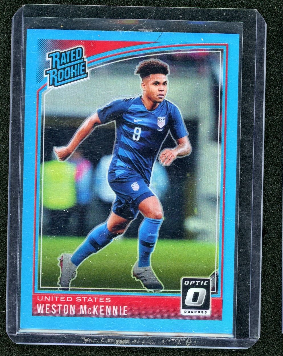 2018-19 Panini Donruss Optic WESTON MCKENNIE #199 Rookie RC Aqua /149