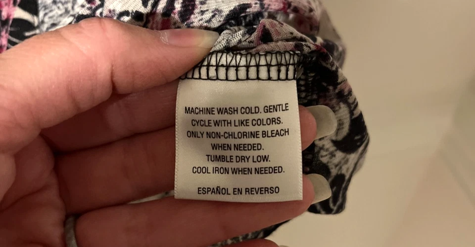 Camisa ligera transparente floral Style & Co para mujer XL manga 3/4 Foto 3 de 4