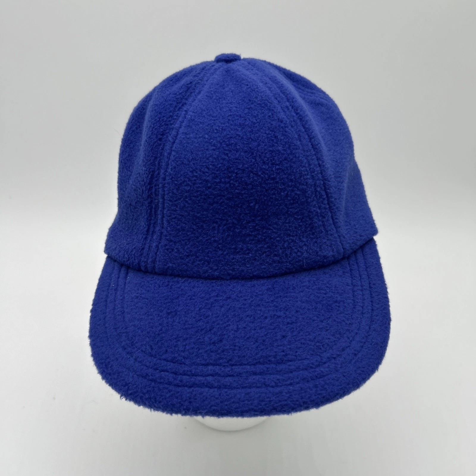 The Gap Blue Fleece Winter Baseball Cap With Ear Flaps Size M/L Zipper Back