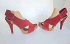 Pedro Garcia Red Suede Strappy Sandal Heels Sz 35 - 5 US — photo 6