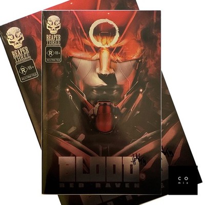 Blood Red Raven #3 Hal Laren SIGNED Head Shot Under Chrome Kickstarter Exclusive