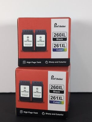 2 x Prof Kolor 260XL 261XL Compatible Ink Cartridge 2-Pack for Canon