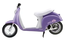 Razor 24V Pocket Mod Betty Powered Ride-On - Purple: 15 mph Top Speed!
