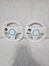 Lot Of 2 Official Nintendo OEM Wheel For Wii White