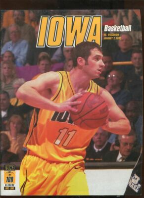 College Basketball Program Iowa Hawkeyes - 2002 - 1/2 - Wisconsin Luke ...