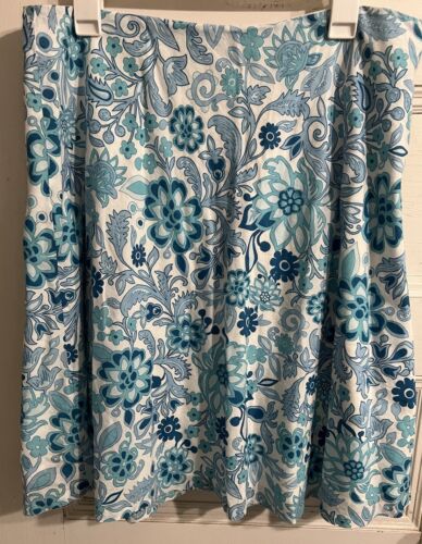 Gap Blue And White Lightweight Floral Cotton Skirt Size 14 - Picture 1 of 4