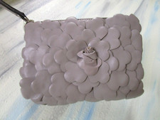 Leather Wristlet Patricia Nash Cassini Stone Small Floral Zip Closure NWT