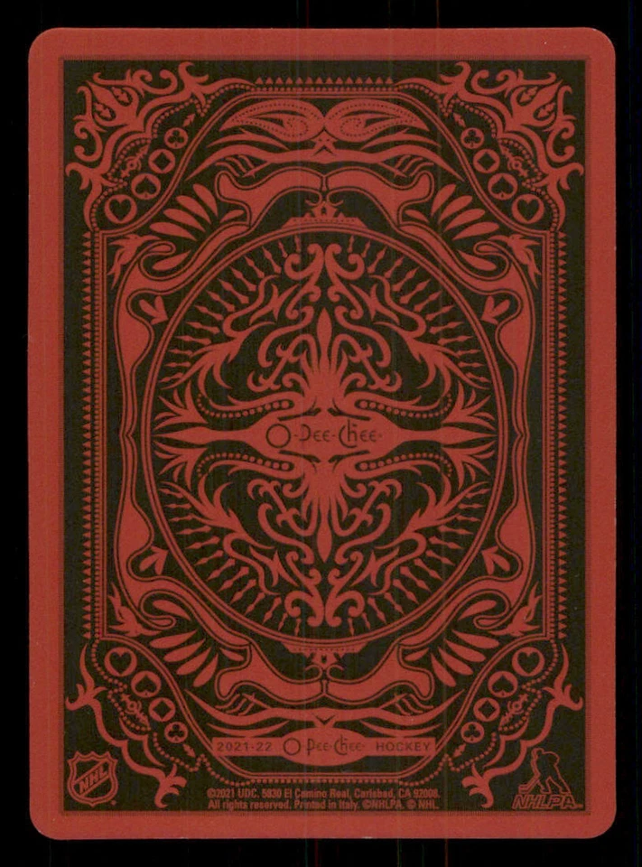 2021-22 O-Pee-Chee Playing Cards #4HEARTS Mathew Barzal - Image 2 of 2
