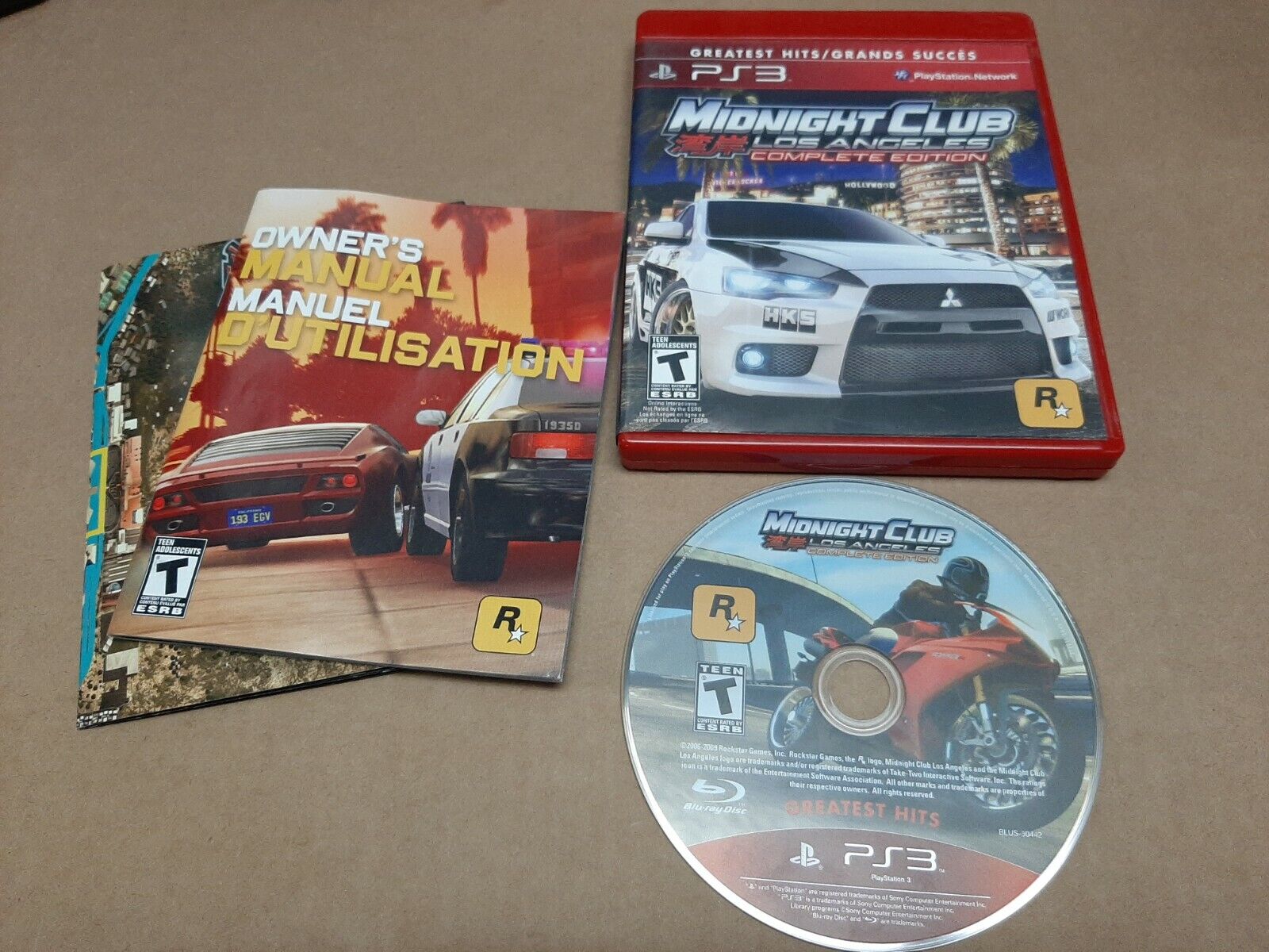 Midnight Club: Los Angeles Complete Edition PS3 w/ bonus map! 710425377167  | eBay