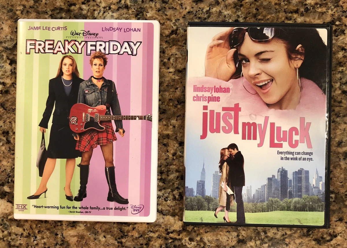 DVDs Freaky Friday Jamie Lee Curtis Lindsey Lohan Just My Luck Lindsay Lohan