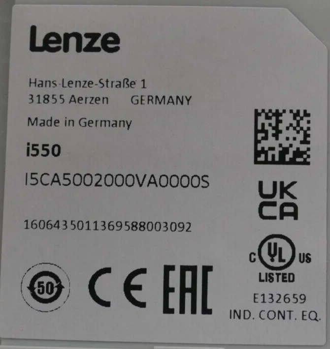 Lenze i550 Control Unit I5CA5002000VA0000S | 16064350 - Image 3 of 3