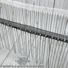 1 Yard Catena Di Frange Con Paillettes E Perline Per Cucire Fai Da Te