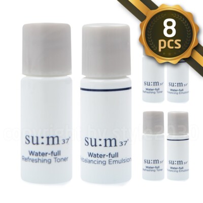 SU: M37 New Water-full Refreshing Toner / Rebalancing Emulsion 8 Stück SUM37