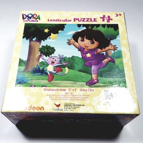 Nickelodeon DORA the EXPLORER 24 Piece Lenticular Jigsaw Puzzle~Dora & Boots - Picture 1 of 4
