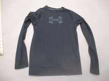 Under Armour HEAT GEAR Size L Kids Unisex Long Sleeve Training Athletic Top 080