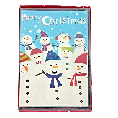 #ad #ad KMart Vintage Snowman Holiday Greeting Cards Merry Christmas 18 Cards Envelopes $18.90