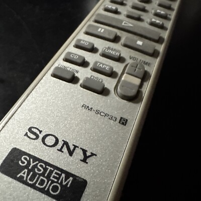 Original Sony RM-SCP33 Remote Control (used w/ CMT-CP33MD Audio