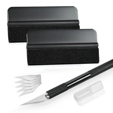 Vinyl Film Installation Applicator Kit Window Tint Squeegee Wrap Tools Knife Kit