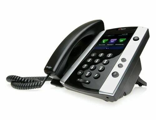 POLYCOM 501 IP Phone Black 12 lines TFT 2200-48500-019 Business Media VOIP Work - Image 2 of 2