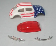 "NEW" T-DASH AMERICAN FLAG BUG KIT (RED WINDSHIELD) HO T JET BODY