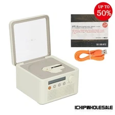 White for Syitren R200 Retro All-in-1 CD Player Portable Bluetooth Speaker DC 5V
