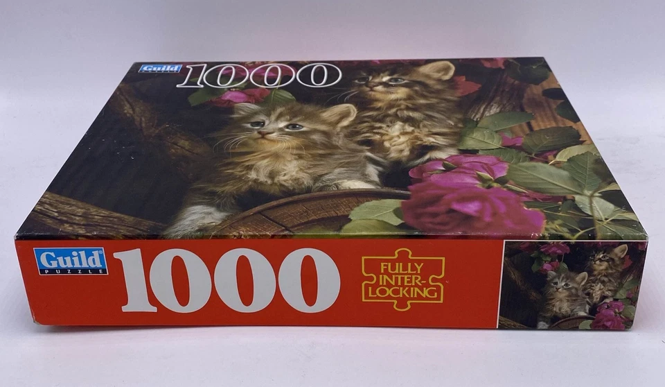 Kitten Cat 1000 Pc Jigsaw Puzzle NEW Kittens 20 1/8 X 27 1/2 in Prty Mail Ship - Image 3 of 4