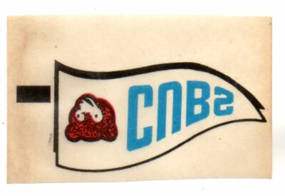 1966 TOPPS RUBB OFFS INSERT CHICAGO CUBS PENNANT LOGO VINTAGE 1960S FREE SHIP