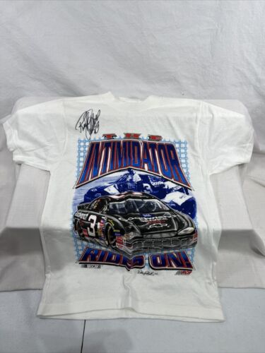 Dale Earnhardt #3 The Intimidator Chase Authentics Vintage T-shirt 12=14 Signed - Picture 1 of 12