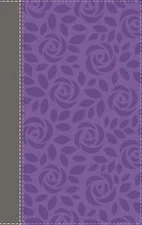 NIV, Thinline Bible, Giant Print, Leathersoft, Gray/Purple, Red Letter, Comfor..