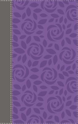 NIV, Thinline Bible, Giant Print, Leathersoft, Gray/Purple, Red Letter, Comfor.. - Foto 1 di 1
