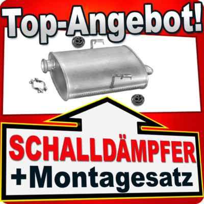 Endschalldämpfer für PEUGEOT 406 2.0 2.2 HDI 66/80/100 kW 1998-2004 Auspuff