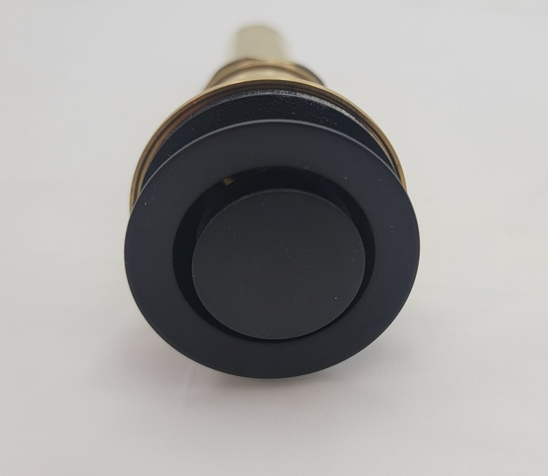 California Faucets ZeroDrain Pop-Down Style Lavatory Drain - Black 9050ZBF-MBLK