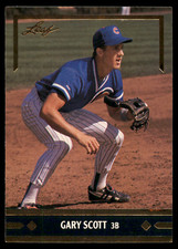 1991 Leaf - Gary Scott #BC4 - Chicago Cubs - Gold Leaf Rookies Baseball