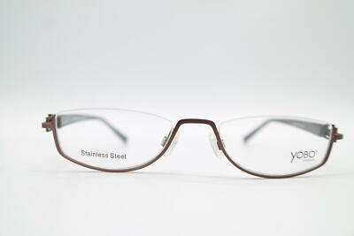 Yobo 9040 Bronze Gold Mehrfarbig Halbrand Brille Brillengestell eyeglasses Neu