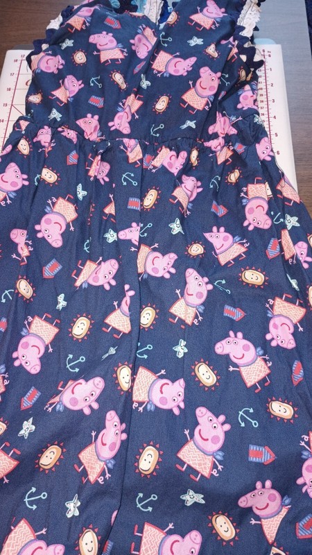 Peppa Pig Sand Castles Beach Kids Size 4 Dress