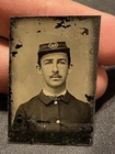 Original Tin Type Photo Civil War Indian Veteran GAR