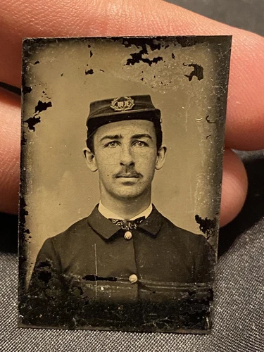 Original Tin Type Photo Civil War Indian Veteran GAR