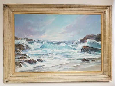 Dana Gibson Noble (1915-1977) Original Oil Seascape Painting | eBay