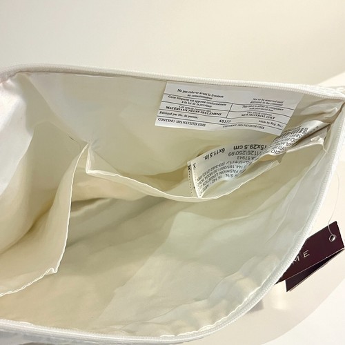 ZARA HOME Cosmetic Makeup Bag in White for Travel Case Clutch Pouch -NEW + TAGS - Picture 6 of 6