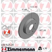 Zimmermann 2X Bremsscheibe Vorne Ø284 Mm Voll FüR Mercedes-Benz C-Klasse W202