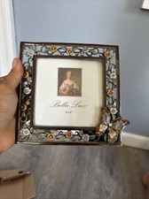 Vintage Photo Picture Frame Pink Roses Flower Metal/heavy/beautiful decor/setof5