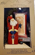 Folksy Primitives Reet's Rags To Stitches Star For Ole St. Nick Cloth Doll Patte