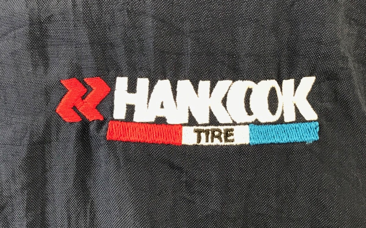 ⭐︎⭐︎! Vintage K-Products Hankook Tire Embroidered Logo Navy/Red