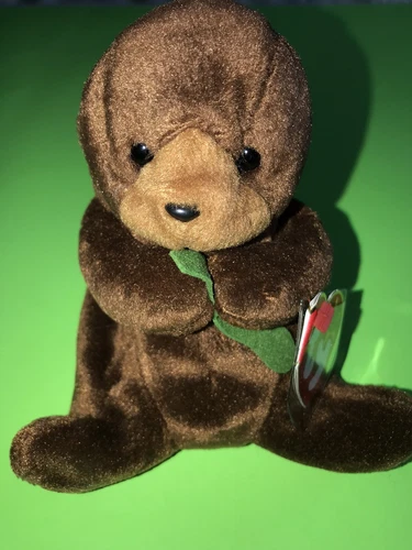 Seaweed Ty Beanie Baby The Otter DOB March 19, 1996  Vintage