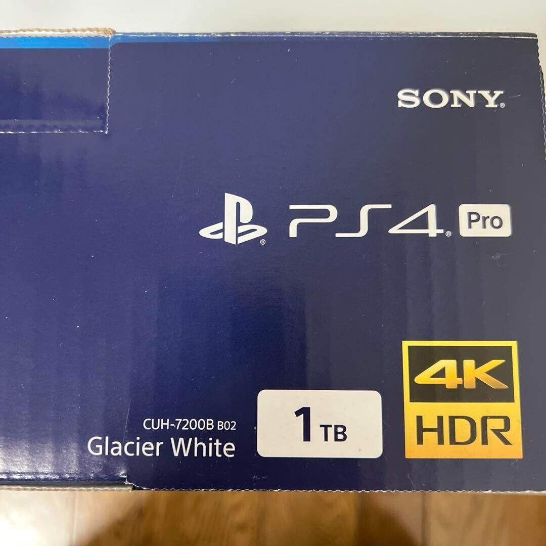 Sony PlayStation 4 PS4 Pro CUH-7200BB02 Glacier White 1TB Game