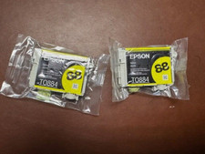 TWO GENUINE Epson 88 Yellow Ink . Open box. Sealed