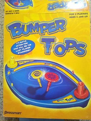 RARE Bumper Tops Game Pressman Toy Corporation 2009 Collectors