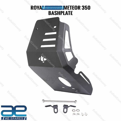 Fits Royal Enfield Meteor 350cc Engine Protector Guard Bash Plate Steel Black
