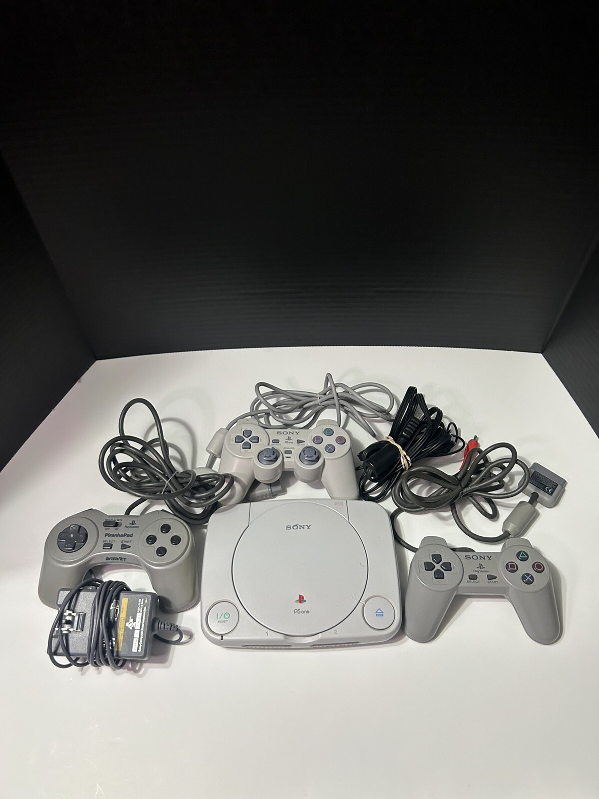 Sony PSOne PS1 Slim Console SCPH-101 Bundle w/ Controllers + 4 Games Tested!
